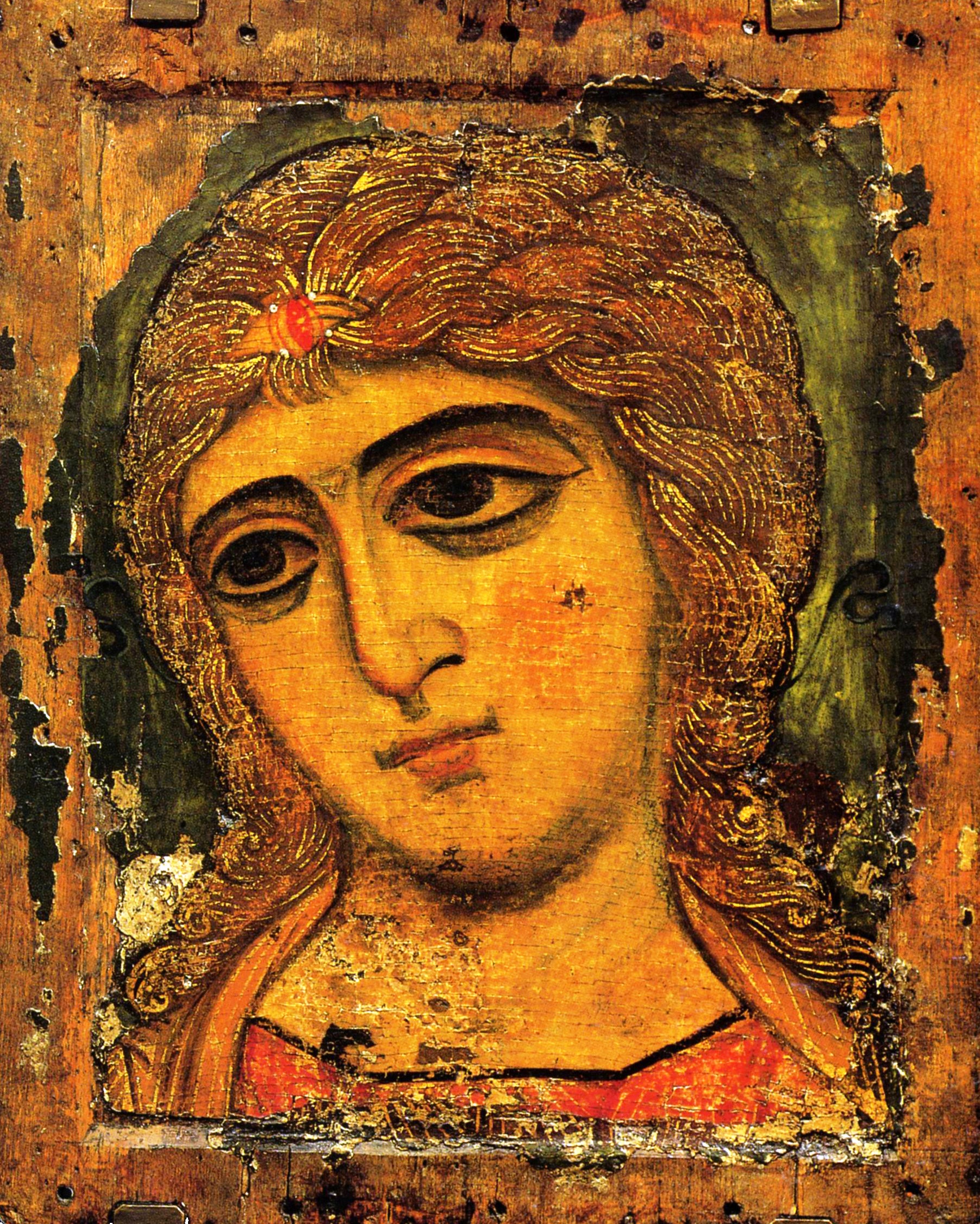 Russian Icon. An Archangel (the so-called Archangel with the Golden