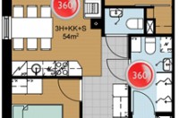 План апартаментов Aurinkorinne 55