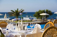 Отель PILOT BEACH(5*), фотография 05; Ресторан на пляже