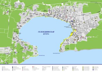 Карта Геленджикской бухты